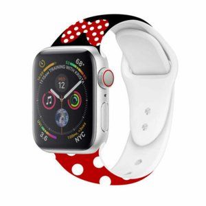 Disney Silicone Wrist Strap iWatch Band Fit Apple Series 6 5 4 3 2 1 RED MINNIE